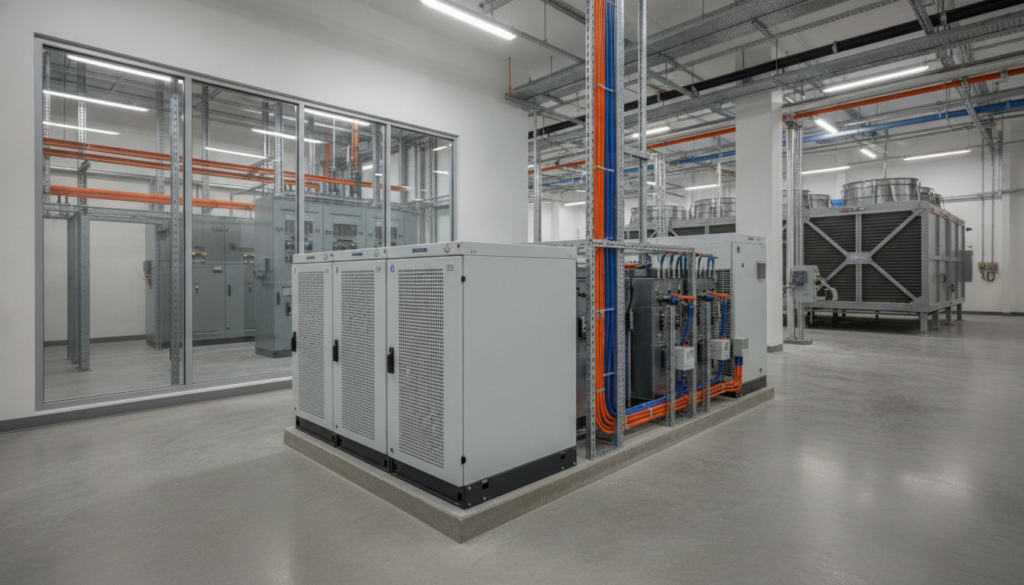 Mission-critical infrastructure in a data center support space